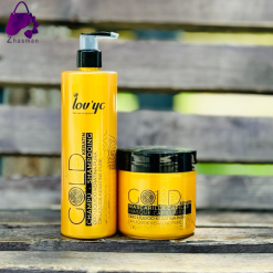 Alternative view of شامپو و ماسک موی طلایی کراتینه  لاویک برای موهای خشک و رنگ شده - مدل Lov'yc: The Ultimate Hair Care Solution